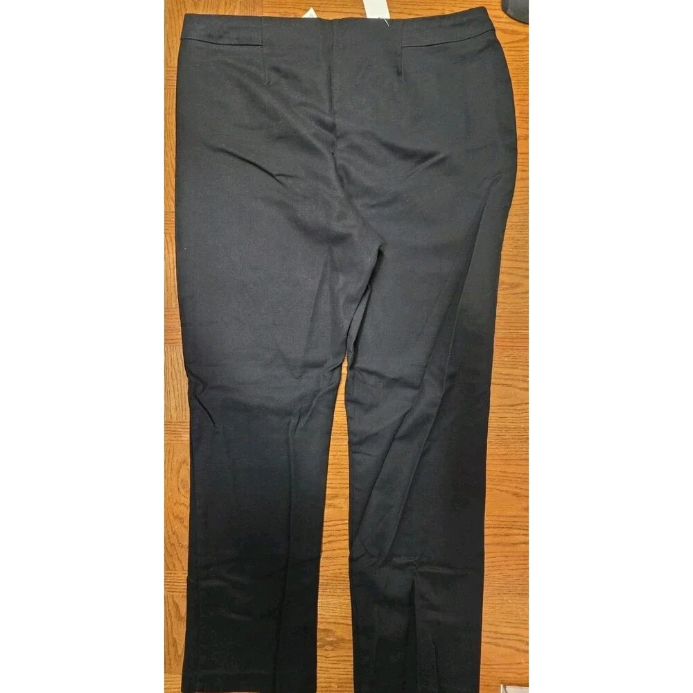 Chico's So Slimming Black Chino Style Pants Women's Size 3 (16)